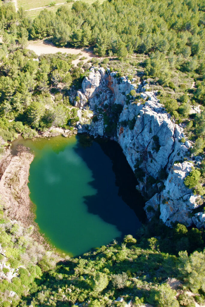 gouffre de l’œil doux vue aérienne natura 2000 aude actually