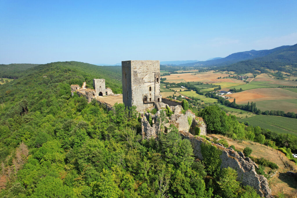 château de puivert drone aude actually