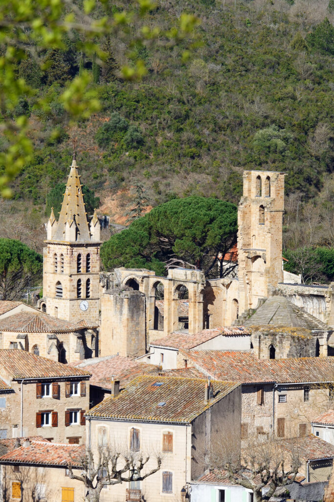 alet-les-bains vue sur l'abbaye cathédrale audeactually.fr